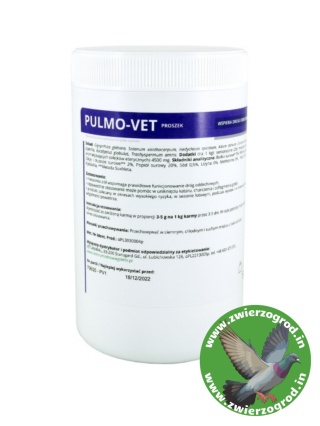 Centrum Zdrowia Gołębi Pulmo-Vet PROSZEK Naturalne wsparcie dróg oddechowych – do karmy 500 g