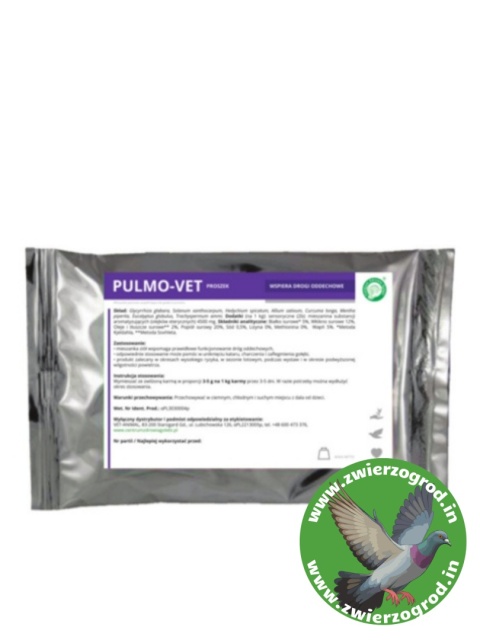 Centrum Zdrowia Gołębi Pulmo-Vet PROSZEK Naturalne wsparcie dróg oddechowych – do karmy 200 g