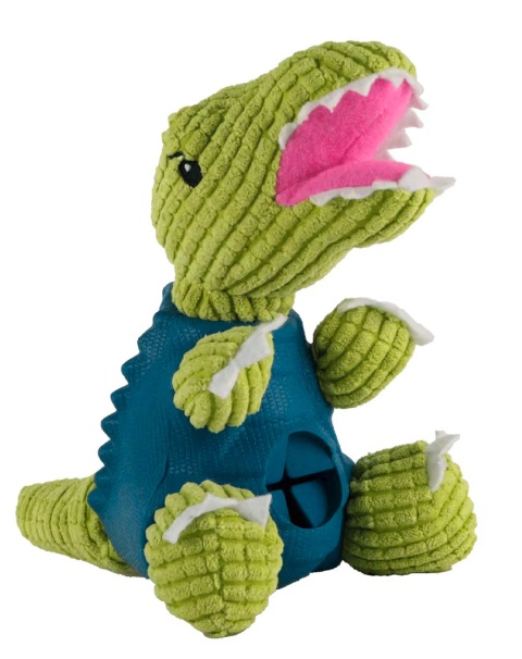 Dashi Rexi Dino Toy - zabawka dla psa, dinozaur z otworem na smakołyki, zielony