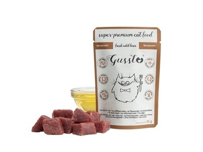 GUSSTO FRESH WILD BOAR z DZIKIEM 85 g