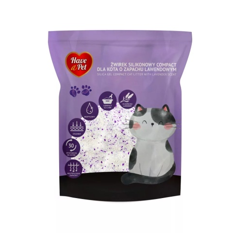 Have a Pet ŻWIREK SILIKONOWY 3,8 L Lawendowy