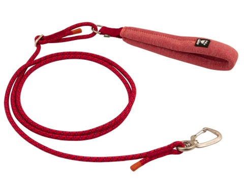 Hurtta Adjustable Rope Leash Eco Beetroot - regulowana smycz linka z miękkim uchwytem dla psa, malinowa 11 mm