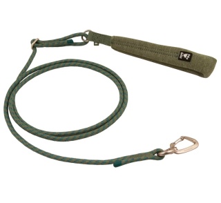 Hurtta Adjustable Rope Leash Eco Licorice - regulowana smycz linka z miękkim uchwytem dla psa, zielona 11 mm