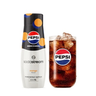SodaStream Pepsi Mango Zero Cukru – syrop do wody | 440 ml