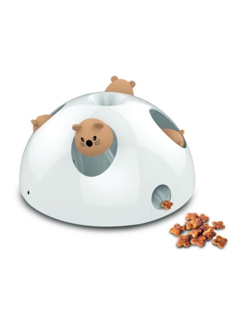 Zabawka dla kota CATCH THE MOUSE – myszka | biała