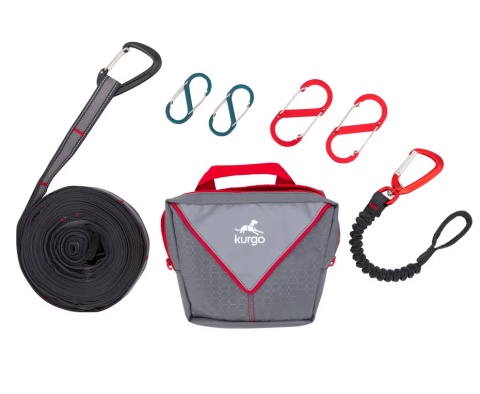 Kurgo Ridgeline Tie-Out 9m - tyrolka dla psa, linka kampingowa dla psa, rozpinana między drzewami