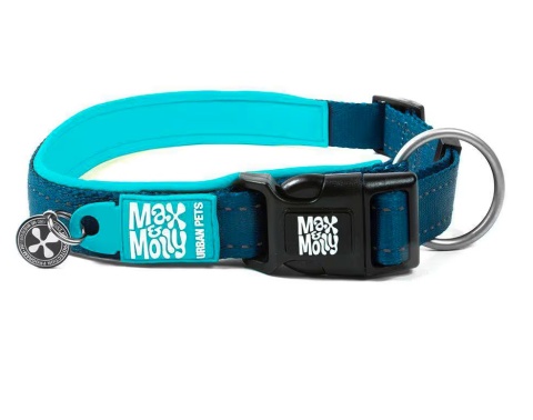Max&Molly GOTCHA! Smart ID Matrix Sky Blue Collar - obroża dla psa, z lokalizatorem QR, niebieska - S