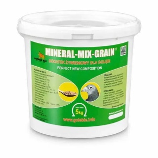 Patron MINERAL MIX GRAIN – wielomineralna mieszanka z nasionami dla gołębi | 5 kg