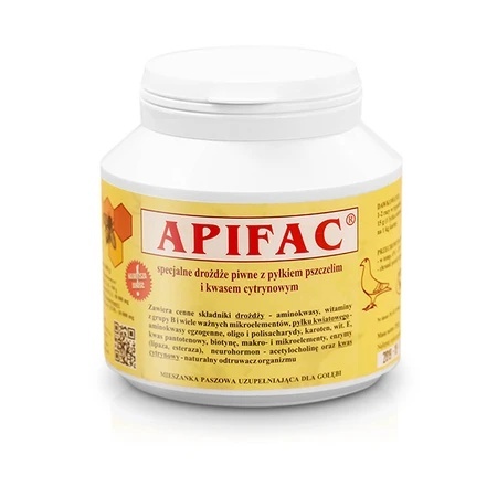 Patron APIFAC – drożdże piwne z pyłkiem pszczelim i kwasem cytrynowym dla gołębi | 250 g