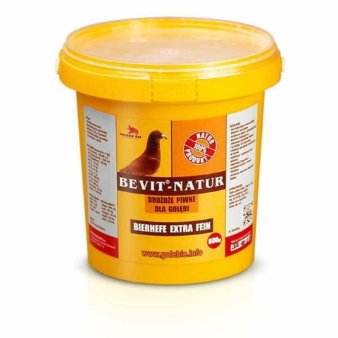 Patron BEVIT-NATUR – drożdże piwne z witaminami dla gołębi | 800 g