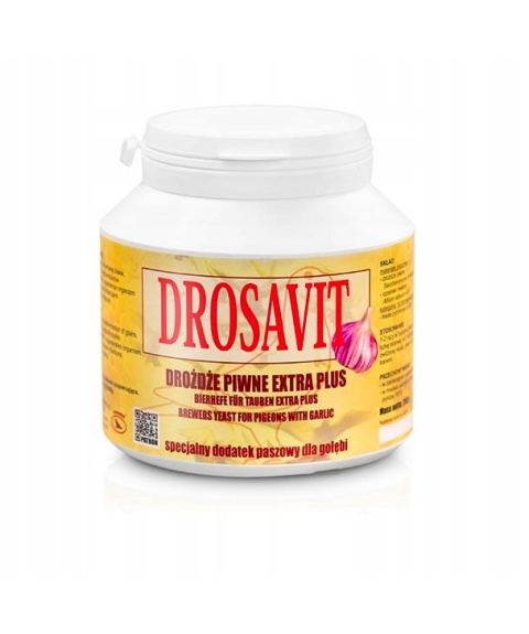 Patron DROSAVIT 2 w 1 – drożdże piwne z czosnkiem dla gołębi | 250 g