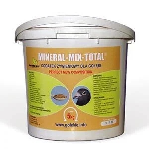 Patron MINERAL-MIX-TOTAL – kompleksowa wielomineralna mieszanka z nasionami dla gołębi | 5 kg