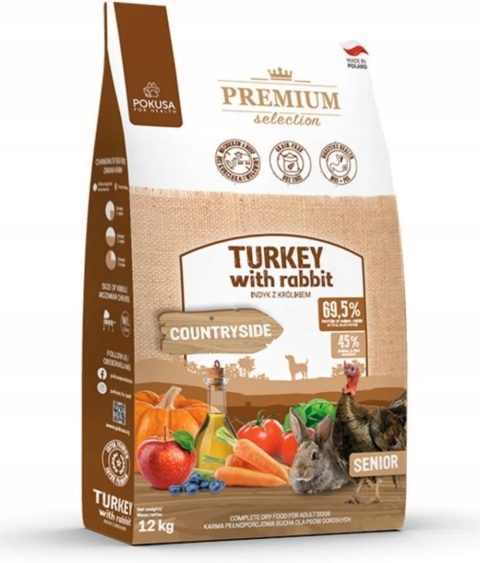 Pokusa Health Pokusa Turkey With Rabbit Indyk I Królik 3 kg Dla Seniora