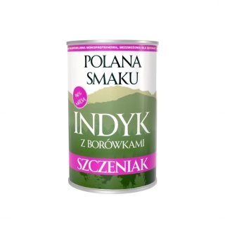 Polana Smaku – Szczeniak – Indyk z borówkami 400 g