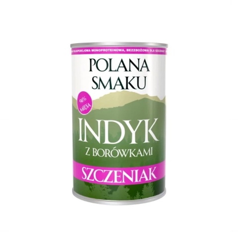 Polana Smaku – Szczeniak – Indyk z borówkami 400 g
