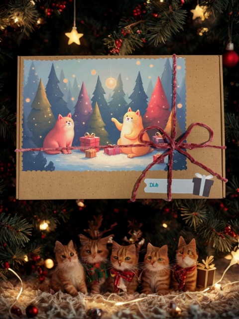 Prezentownik Świąteczny r. L dla Kociaka