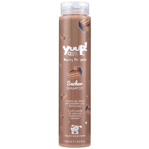 Yuup! - Sacher Shampoo 250ml - Perfumowany szampon dla psa i kota, tort czekoladowy