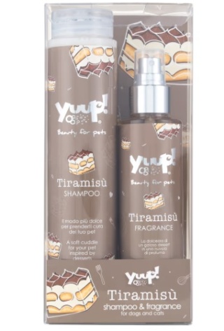 Yuup! Tiramisu Shampoo & Fragrance - zestaw kosmetyków dla psa i kota, szampon + perfumy