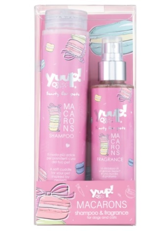 Yuup! Macarons Shampoo & Fragrance - zestaw kosmetyków dla psa i kota, szampon + perfumy