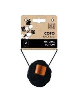 Zabawka COTO Ball – piłka dla psa | 6,5 cm | czarna