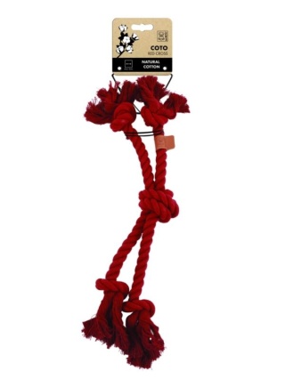 Zabawka COTO Cross – krzyżak dla psa | 60 cm | czerwony