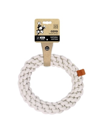 Zabawka COTO Ring – ring dla psa | 25 cm | biały