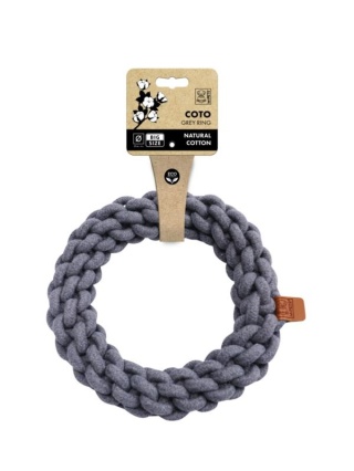 Zabawka COTO Ring – ring dla psa | 25 cm | szary