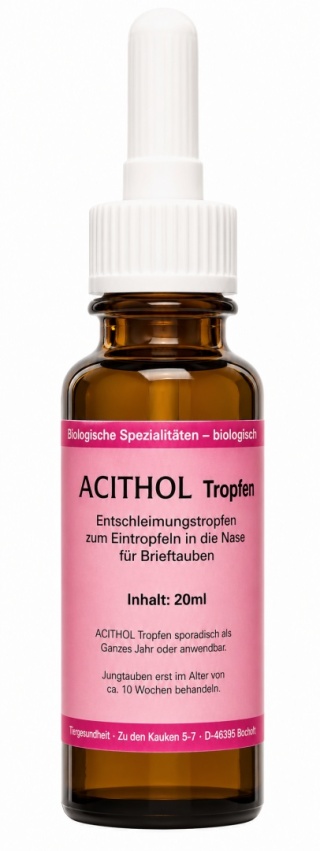 ACITHOL Tropfen 20 ml – krople do nosa dla gołębi pocztowych