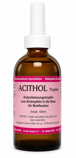 ACITHOL Tropfen 100 ml – krople do nosa dla gołębi pocztowych