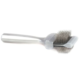 ActiVet Pro Brush Silver Coat Grabber - twarda, dwustronna, elastyczna szczotka do szybkiego usuwania podszerstka- mała 4,5cm