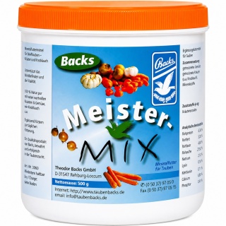 BACKS Meister-Mix – naturalna mieszanka dla gołębi 500g