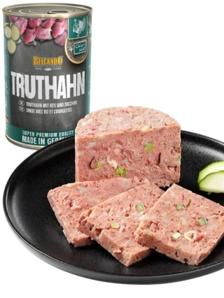 BELCANDO mokra karma Monobiałkowy indyk i dodatkiem ryżu oraz cukinii 800 g