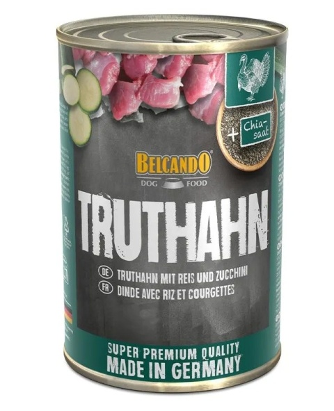 BELCANDO mokra karma Monobiałkowy indyk i dodatkiem ryżu oraz cukinii 800 g