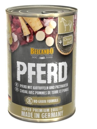 BELCANDO mokra karma z koniną dodatkiem ziemniaka i pasternaku, Monoproteinowa