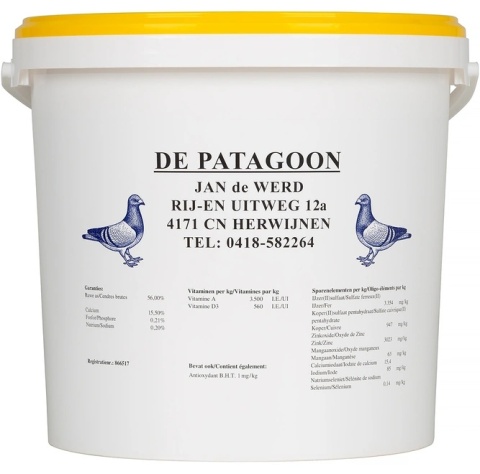 DE PATAGOON Multi Mix 10 kg – kompletna mieszanka mineralna (grit) dla gołębi