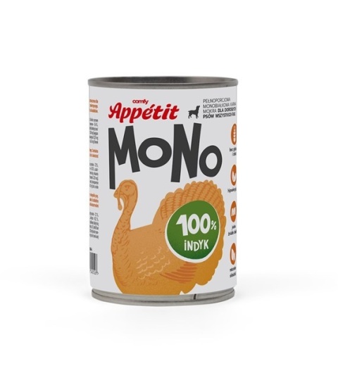 Comfy Appetit Mono 100% INDYK - mokra karma monoproteinowa dla psa 400g