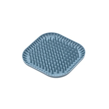 Fiboo Jeżomiska – Miskomata do Lizania spowalniająca jedzenie  niebieska – 19 x 19 cm 