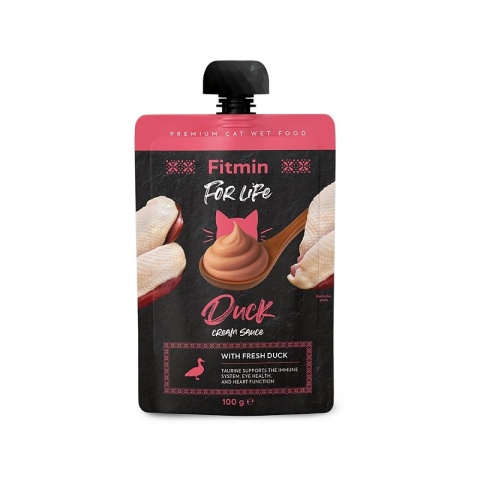 Fitmin For Life Cat Pouch Cream Sauce – Duck 100 g