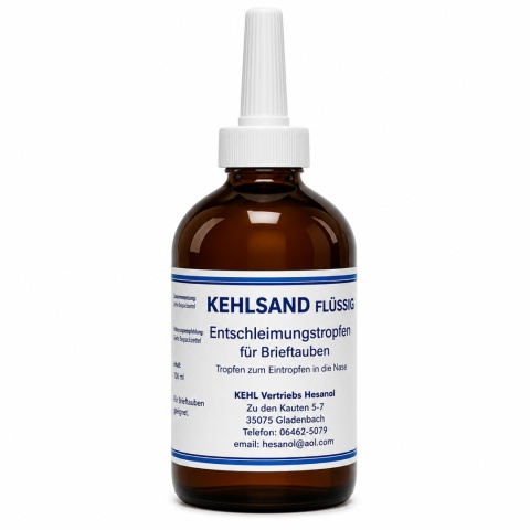 Hesanol Kehlsand 100 ml – naturalne krople anty-śluzowe dla gołębi