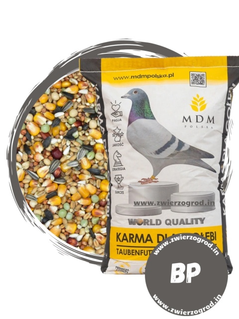MDM BP „Bez pszenicy” – mieszanka dla gołębi | z kukurydzą ptasią 25 kg