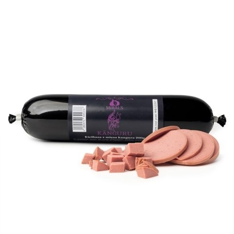 MIRALS Kanguru - kiełbaska treningowa premium z mięsa kangura 200g