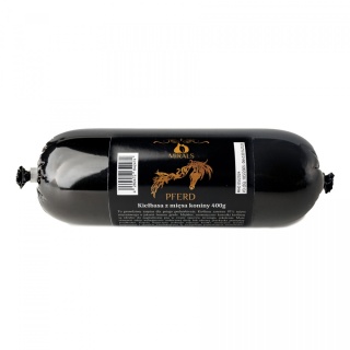 MIRALS Pferd – kiełbasa treningowa z mięsa koniny 400 g