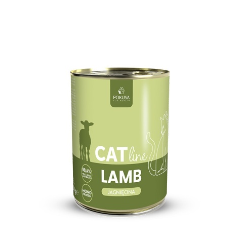 Pokusa Catline Mokra karma dla kota z jagnięciną – monoproteinowa, pełnoporcjowa, 70% mięsa 400g
