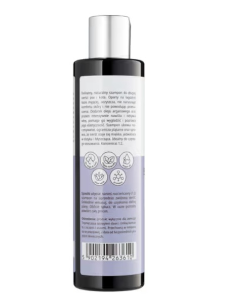 Mubo Silky Long Natural Shampoo 250ml - delikatny szampon do długiej sierści psa i kota