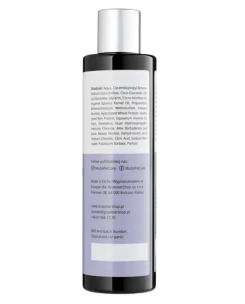 Mubo Silky Long Natural Shampoo 250ml - delikatny szampon do długiej sierści psa i kota