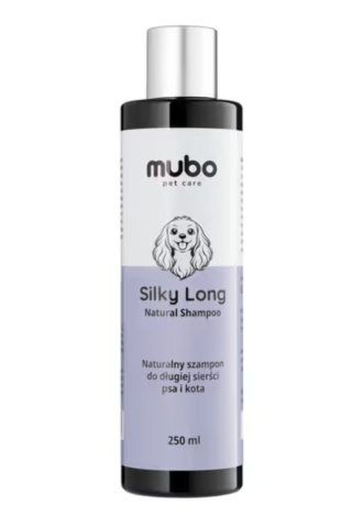 Mubo Silky Long Natural Shampoo 250ml - delikatny szampon do długiej sierści psa i kota