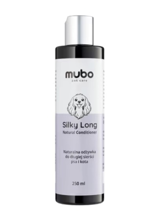 Mubo Silky Long Natural Conditioner 250ml - delikatna odżywka do długiej sierści psa i kota