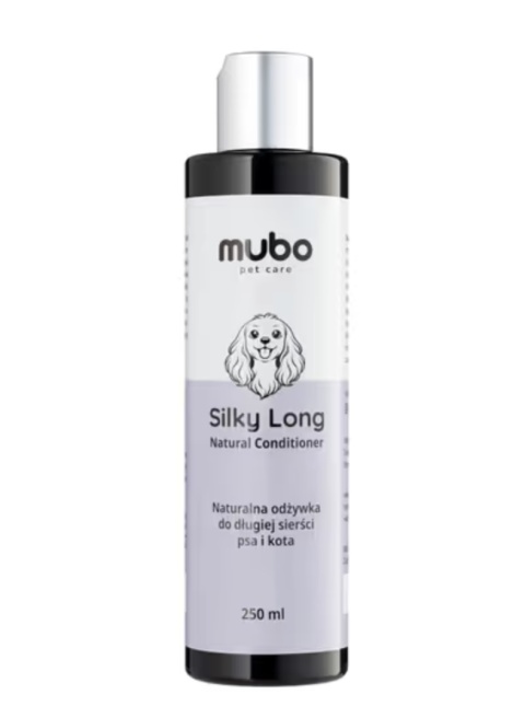 Mubo Silky Long Natural Conditioner 250ml - delikatna odżywka do długiej sierści psa i kota