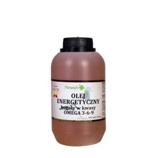 NATURALIS Olej Energetyczny 500 ml – moc energii i Omega 3-6-9 Wsparcie formy, mięśni i wydolności w kluczowych momentach sezonu