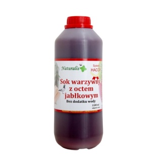 NATURALIS Sok warzywny z octem jabłkowym 1100 ml – naturalna forma i zdrowe jelita